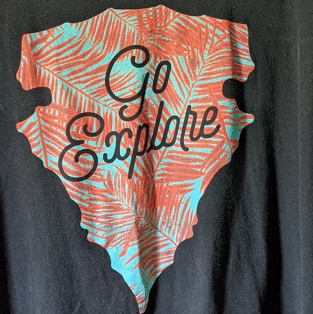 Men's XL Awesome Sauce Go Explore T-shirt Black Size XL